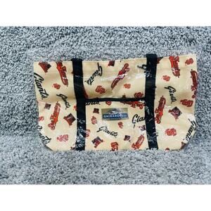 Ghirardelli Chocolate Beige Logo Shopper Tote Bag All Over Print